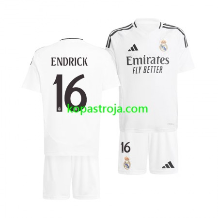 Billiga Fotbollströjor Real Madrid ENDRICK 16 Barn Hemma tröja 2024/25 Kortärmad